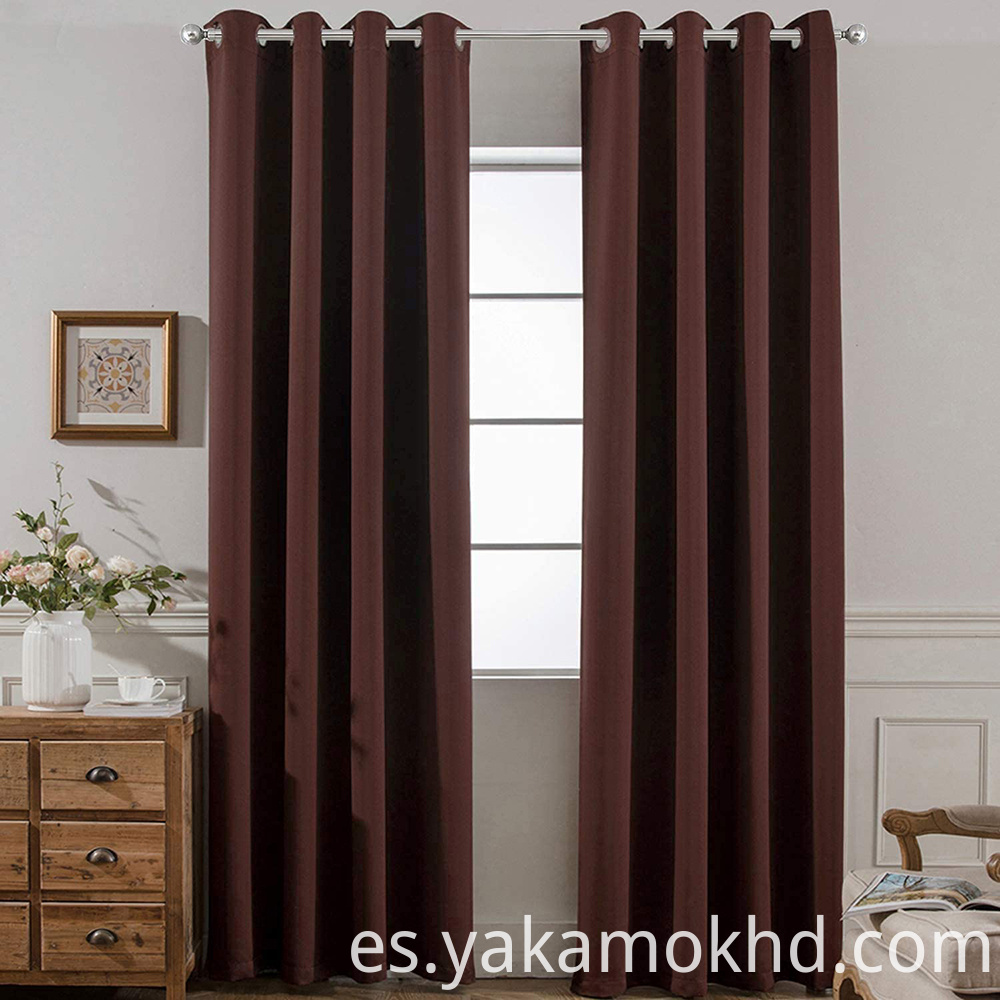 Cortinas opacas marrón chocolate Chocolate Brown Blackout Curtains